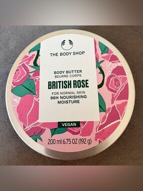 The Body Shop Body Butter ~ British Rose ~ 6.75 Fl Oz.